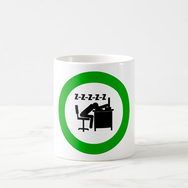 Taza De Café Trabajador de oficina durmiente Café Mug (Subido por el creador)