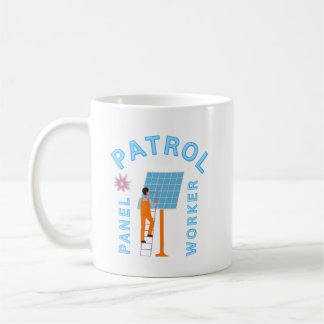 Taza De Café Trabajador de patrulla de panel