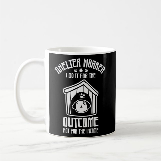Taza De Café Trabajador de refugio lo hago por los derechos de  (Izquierda)