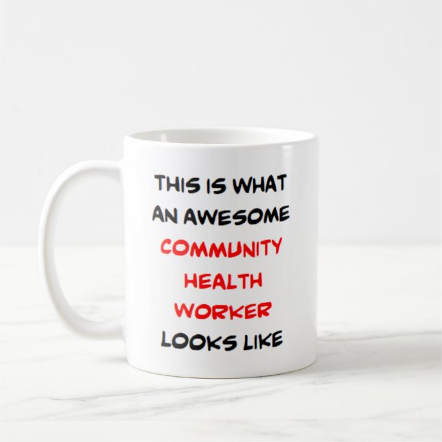 Taza De Café trabajador de salud de la comunidad, impresionante (Izquierda)