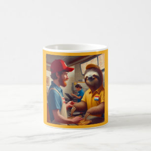 Taza De Café Trabajador de Sloth Fast Food