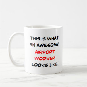 Taza De Café trabajador del aeropuerto, impresionante