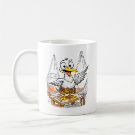 Taza De Café Trabajador del astillero de aves de cómic