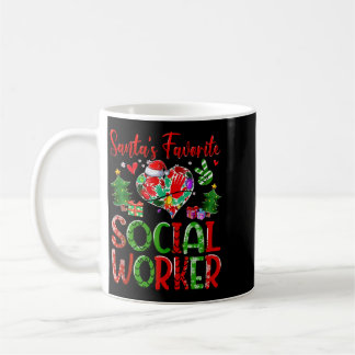Taza De Café Trabajador Favorito de Santa Agencia Gubernamental