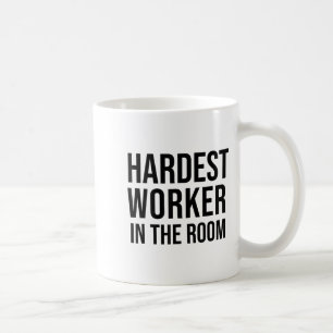Taza De Café Trabajador Más Duro En La Habitación , Motivación