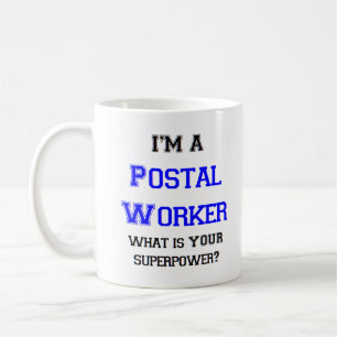 Taza De Café trabajador postal