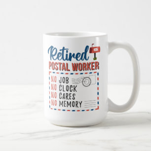 Taza De Café Trabajador Postal Jubilado Cartero Jubilación