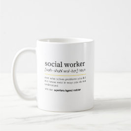 Taza De Café Trabajador Social sustantivo