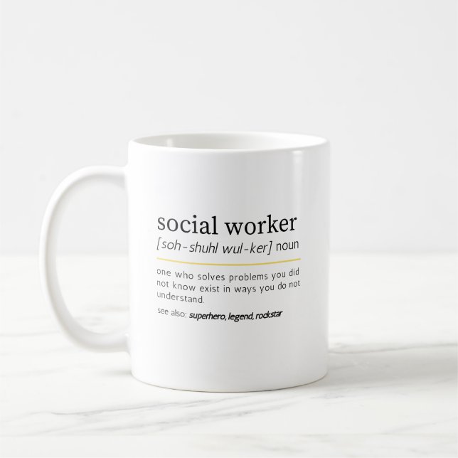 Taza De Café Trabajador Social sustantivo (Izquierda)