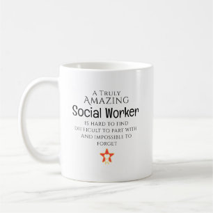 Taza De Café Trabajadora Social Increíble Difícil De Encontrar