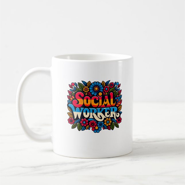 Taza De Café Trabajadores sociales Maestros de regalo de MSW (Izquierda)
