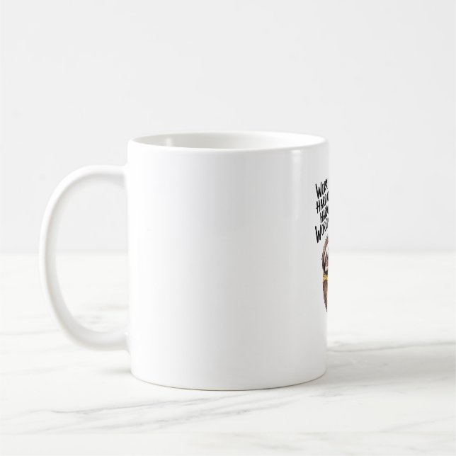 Taza De Café Trabajando duro o trabajando duro (Izquierda)