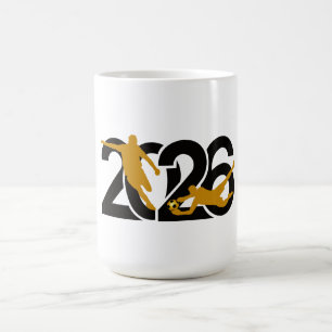 Taza De Café Trabajando Duro O Viendo Highlights Fútbol Diverti
