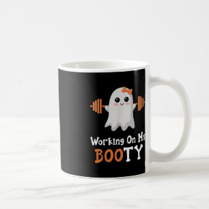 Taza De Café Trabajando en mi divertido gimnasio de Halloween B