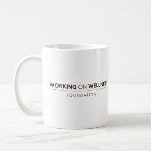 Taza De Café Trabajar con el logotipo de Wellness Mug