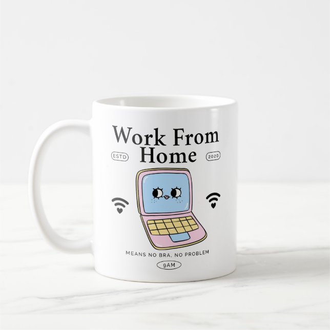 Taza De Café Trabajar desde casa (Izquierda)