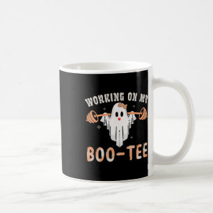 Taza De Café Trabajar En Mi Bootee De Boo Gym Spooky Funny Ha