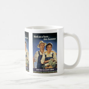 Taza De Café Trabajar en una granja este verano