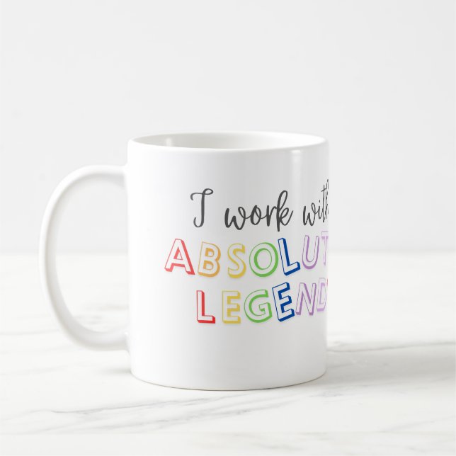 Taza De Café Trabajo con leyendas absolutas (Izquierda)