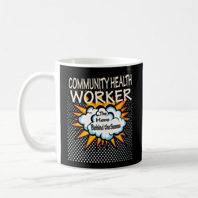 Taza De Café Trabajo de Héroes de la comunidad (Izquierda)
