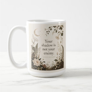 Taza De Café Trabajo de Sombra Botánico Estilo Antiguo Cita Flo