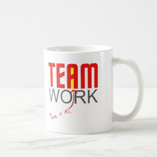 Taza De Café ¡Trabajo del equipo - allí es! - "yo "
