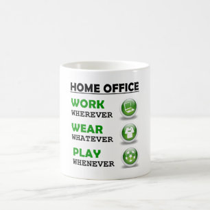 Taza De Café Trabajo Desde Oficina en Casa Divertido