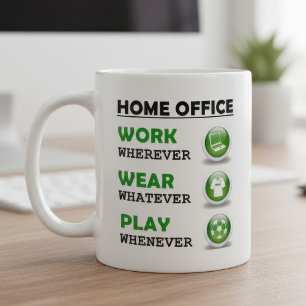 Taza De Café Trabajo Desde Oficina en Casa Divertido