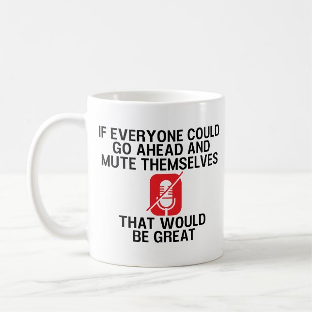 Taza De Café Trabajo divertido desde el hogar y cuarentena de r (Izquierda)