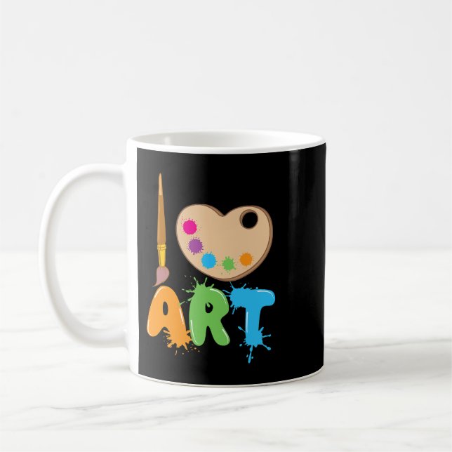 Taza De Café Trabajo docente Guay Pintura De Arte Para Hombres  (Izquierda)