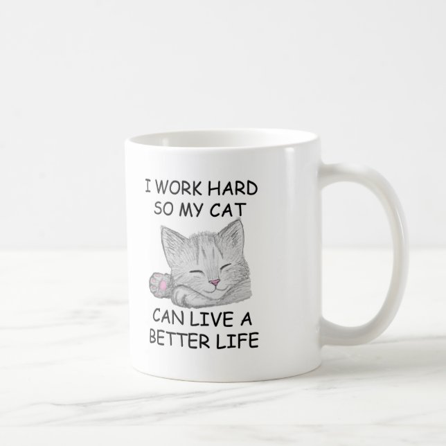 Taza De Café Trabajo duro (Derecha)