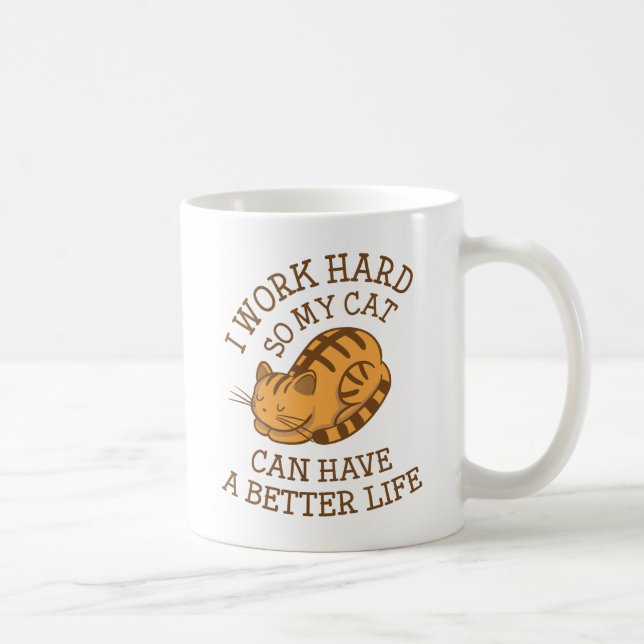 Taza De Café Trabajo duro (Derecha)