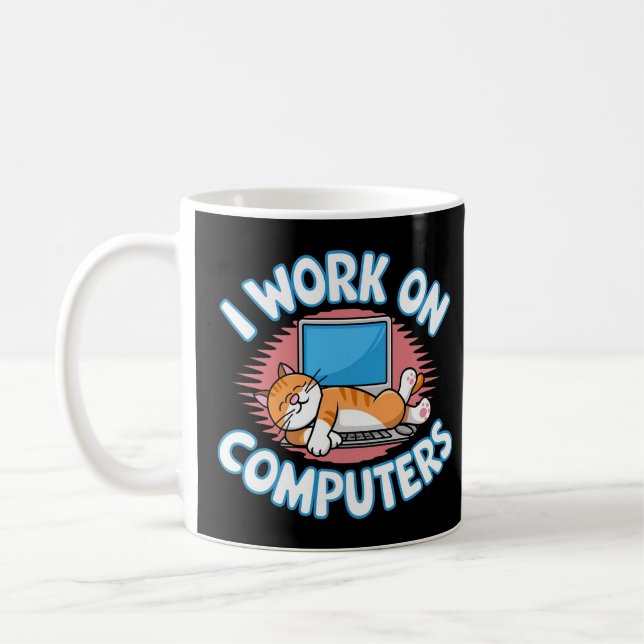 Taza De Café trabajo en computadora (Izquierda)