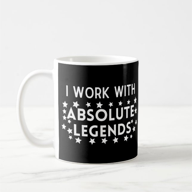 Taza De Café Trabajo en equipo que trabajo con leyendas absolut (Izquierda)
