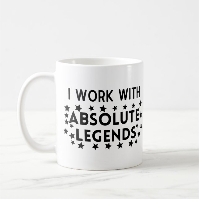 Taza De Café Trabajo en equipo que trabajo con leyendas absolut (Izquierda)