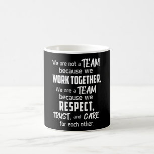 Taza De Café Trabajo en equipo Trabajo impresionante Espíritu E