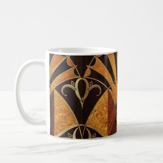 TAZA DE CAFÉ TRABAJO INLADO ART DECO (Izquierda)