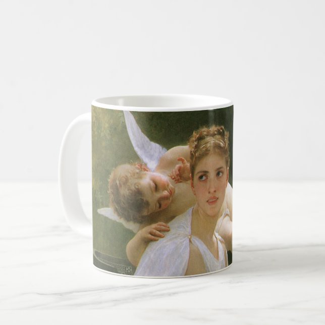 Taza De Café Trabajo Interrumpido por Bouguereau, Retrato de Án (Anverso izquierdo)