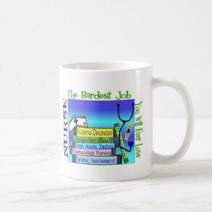 Taza De Café "Trabajo más duro de cuidado usted amará nunca"