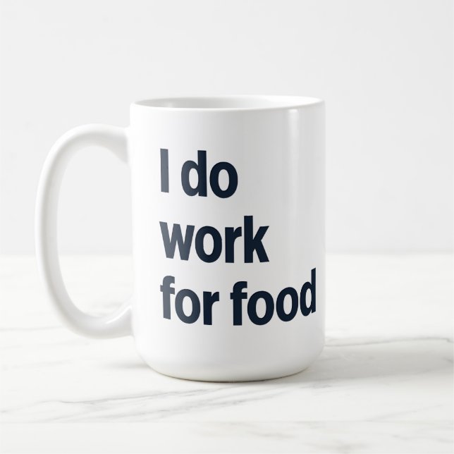 Taza De Café Trabajo para comida (Izquierda)