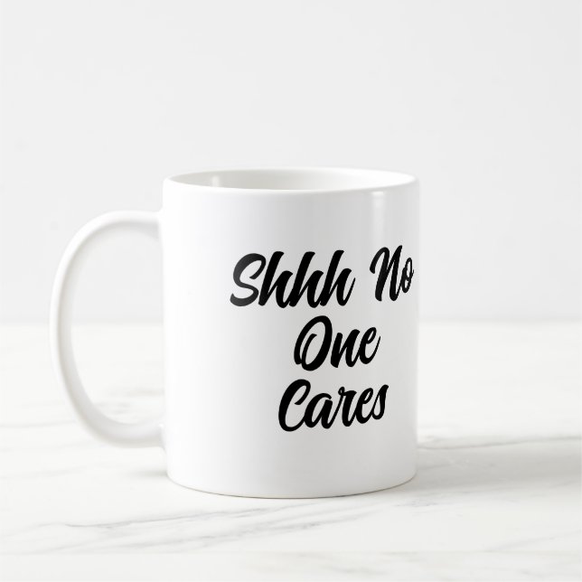 Taza De Café Trabajos de oficina divertidos sarcásticos Shhh A  (Izquierda)