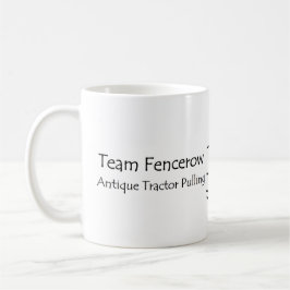 Taza De Café Tracción antigua del tractor de Fencerow del