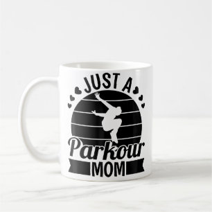 Taza De Café Traceur de Parkour Free Running - Corredor Solo Un