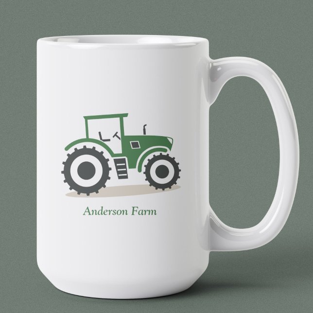 Taza De Café Tractor de granja (Farm Tractor Coffee Mug)