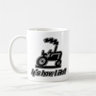 Taza De Café Tractor de granja cómo ruedo
