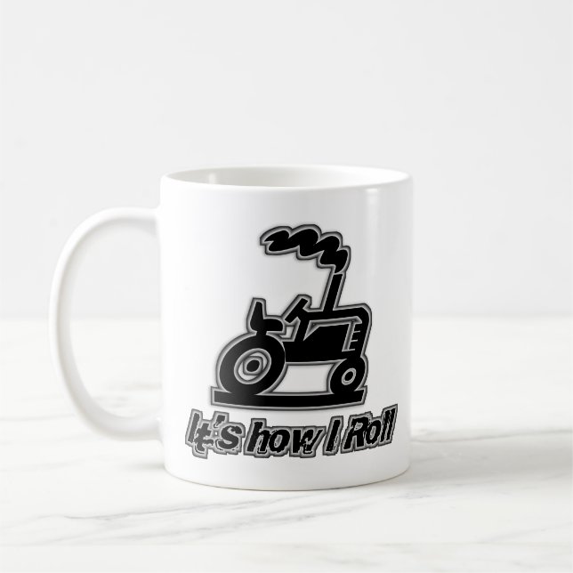 Taza De Café Tractor de granja cómo ruedo (Izquierda)