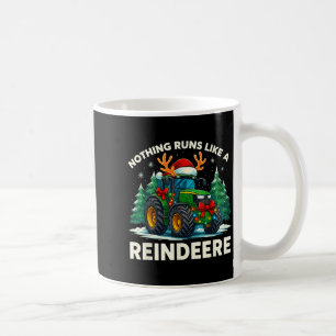 Taza De Café Tractor divertido de Navidad Nada funciona como un