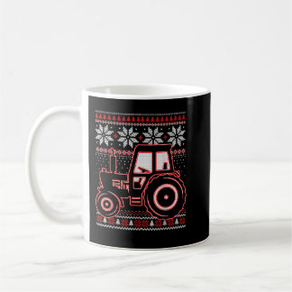 Taza De Café Tractor Lover Ugly Navidades Agricultores Agravant