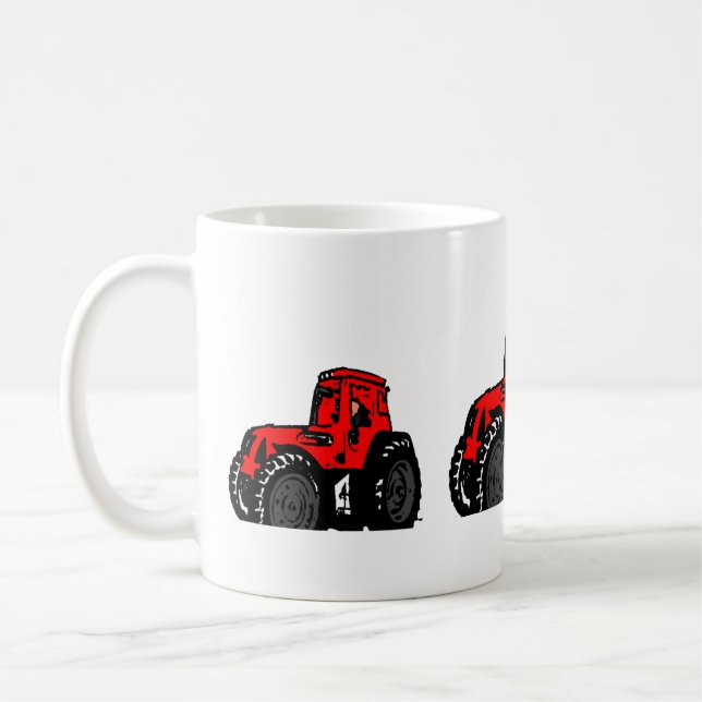 Taza De Café Tractor rojo (Izquierda)