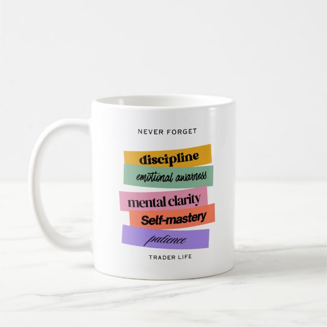 Taza De Café Trade design | Reminder | Motivation n Marble (Izquierda)